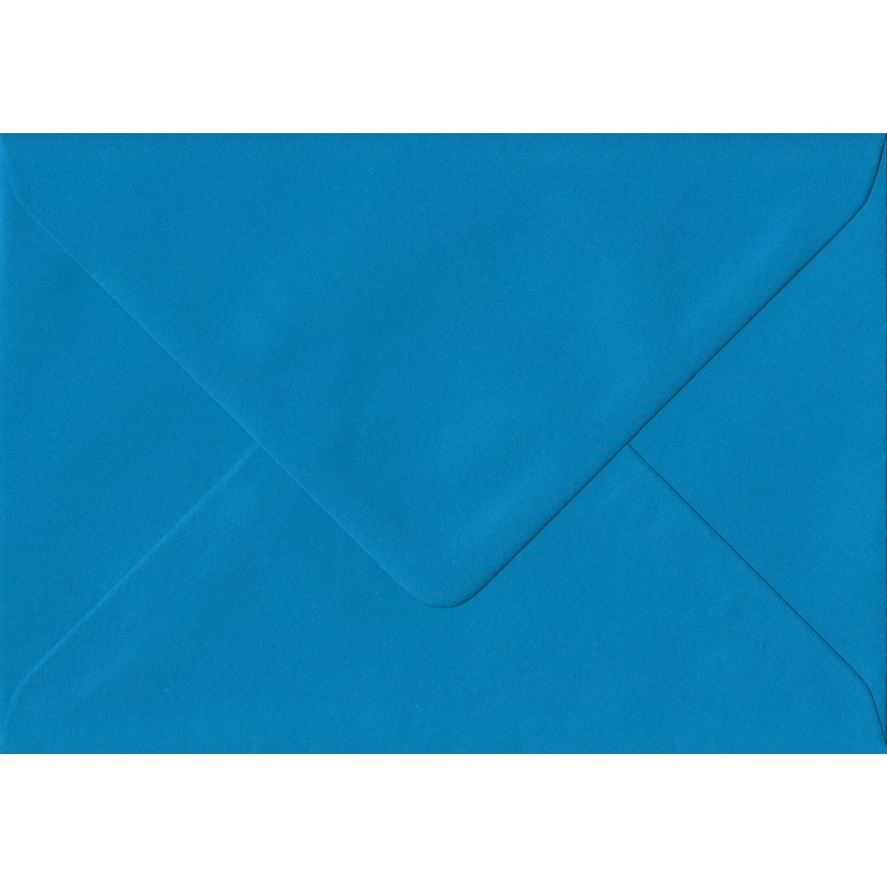 C6 (A6) Kingfisher Blue Coloured Envelopes Gummed Blue Envelope