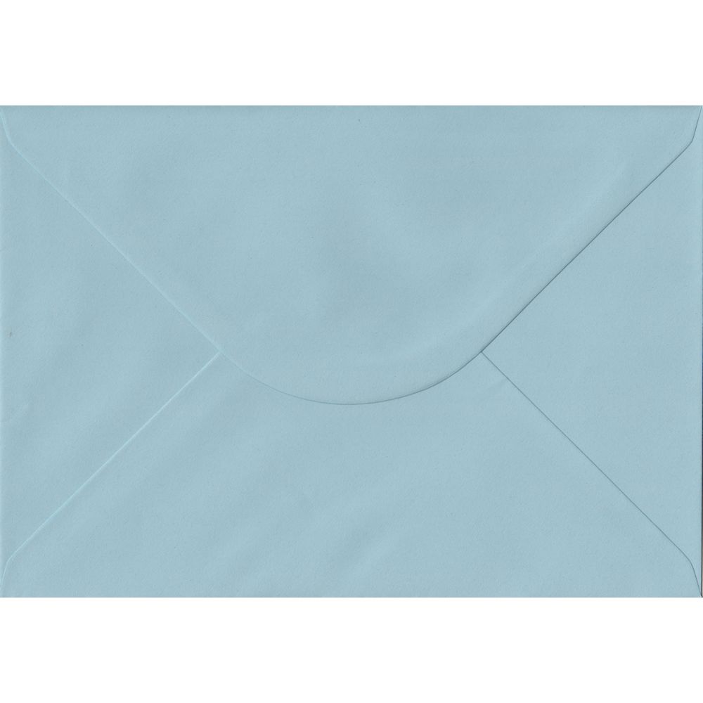 100 A5 Blue Envelopes. Baby Blue. 162mm x 229mm. 100gsm paper. Gummed Flap.
