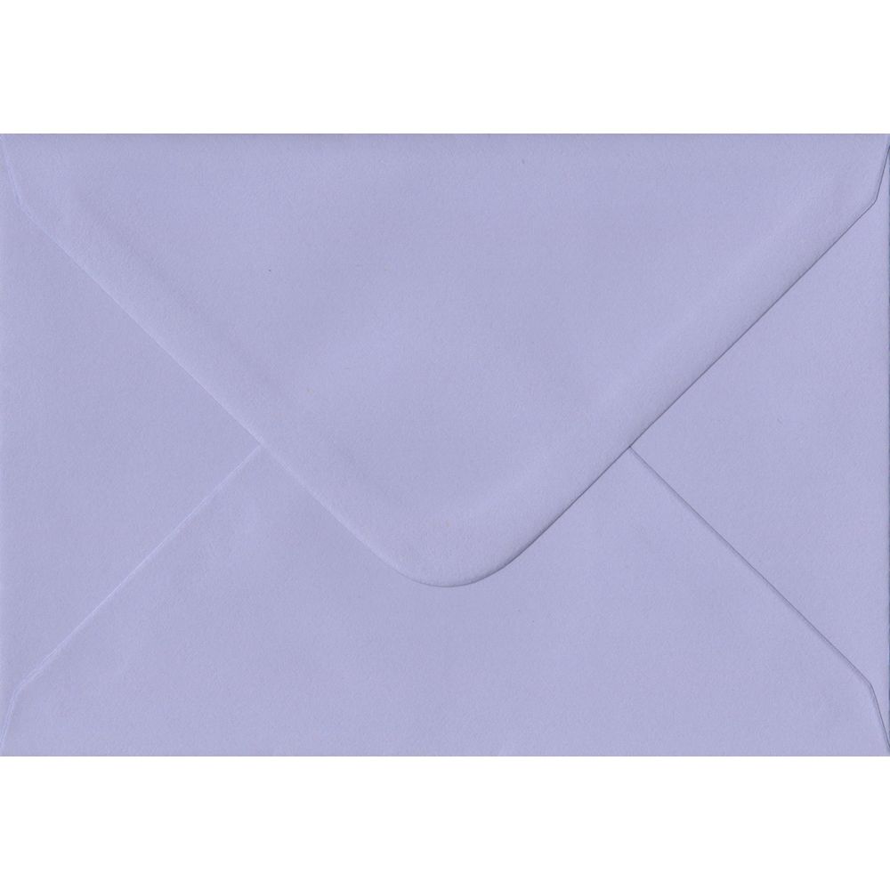 100 A5 Lilac Envelopes. Lilac. 162mm x 229mm. 100gsm paper. Gummed Flap.