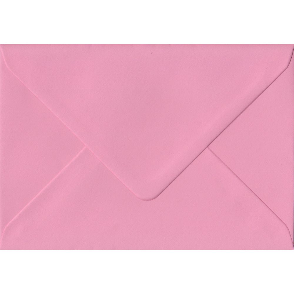 100 A6 Pink Envelopes. Pink. 114mm x 162mm. 100gsm paper. Gummed Flap.