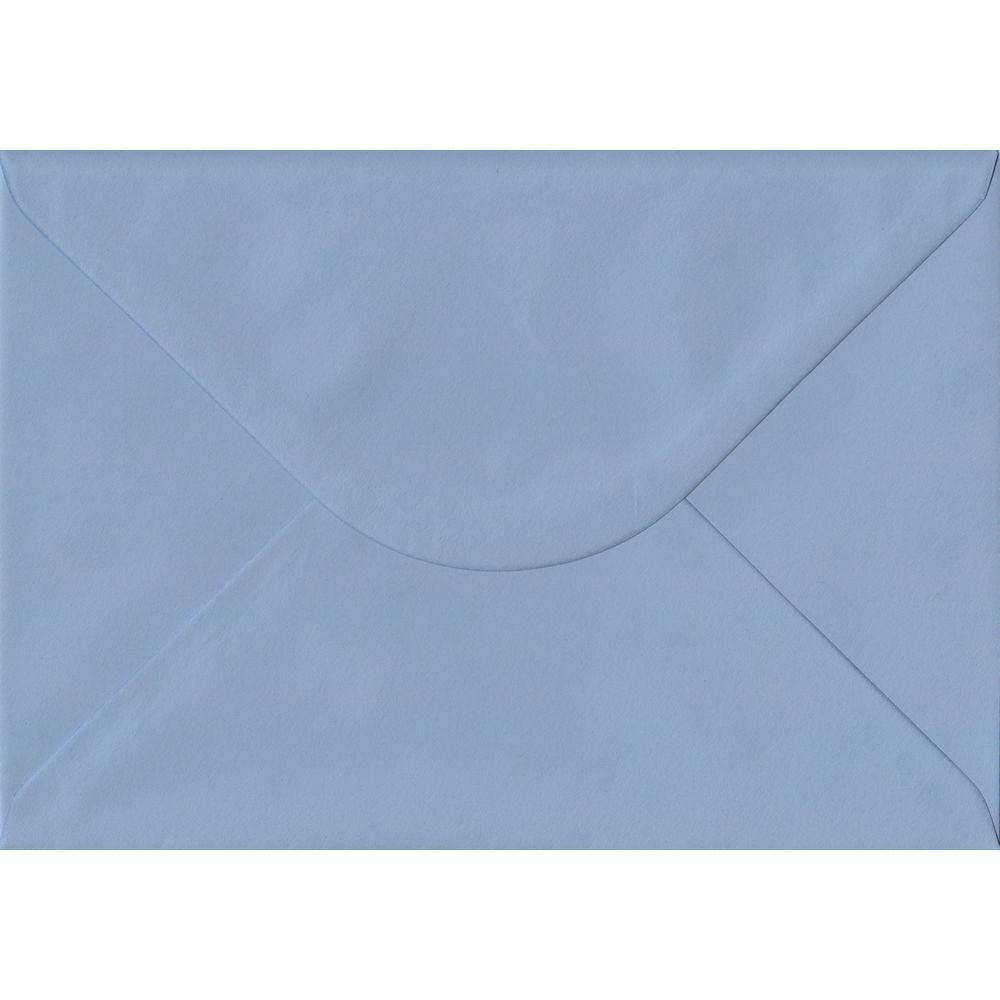 100 A5 Blue Envelopes. Wedgwood Blue. 162mm x 229mm. 100gsm paper. Gummed Flap.