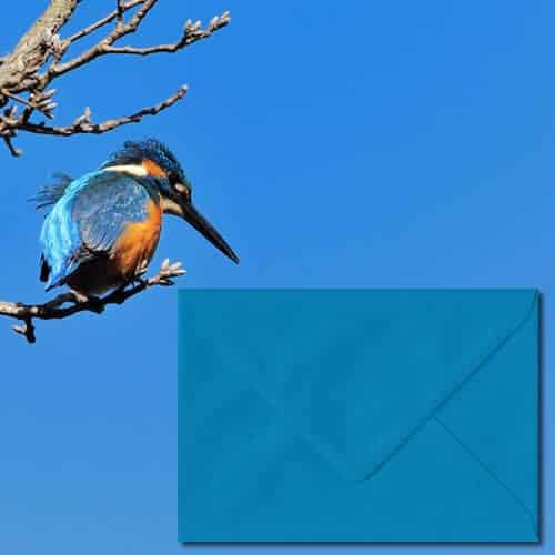 Kingfisher Blue Colour Envelopes