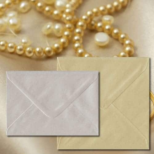 Champagne Pearl Envelopes