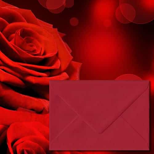 Scarlet Red Colour Envelopes