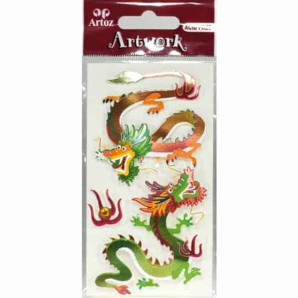 Chinese Dragon II Card Embellishments By Artoz