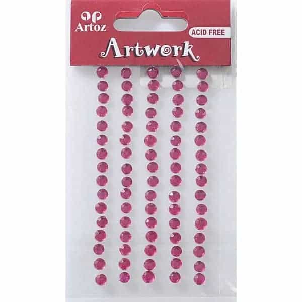 Dark Pink 5mm Craft Pearls By Artoz