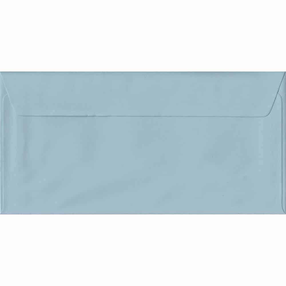 Baby Blue Pastel Peel And Seal DL 110mm x 220mm Individual Coloured Envelope