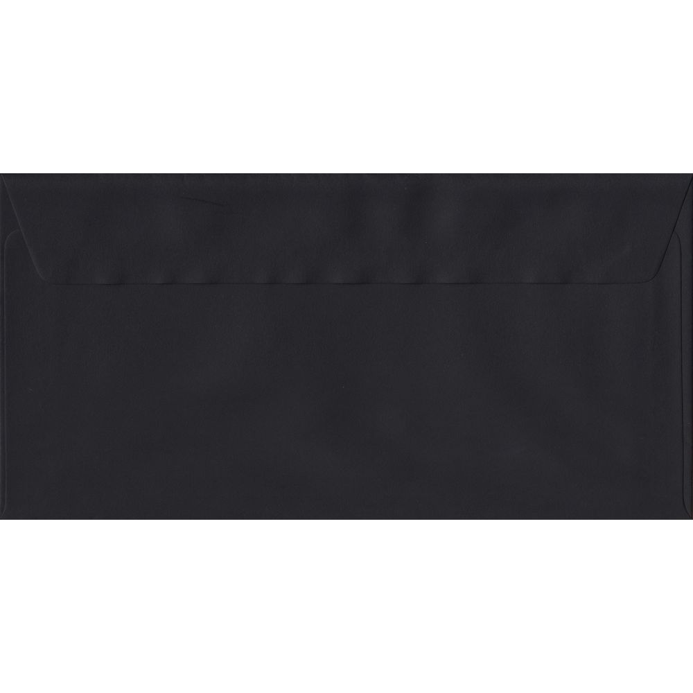 Black Premium Peel And Seal DL 110mm x 220mm Individual Coloured Envelope