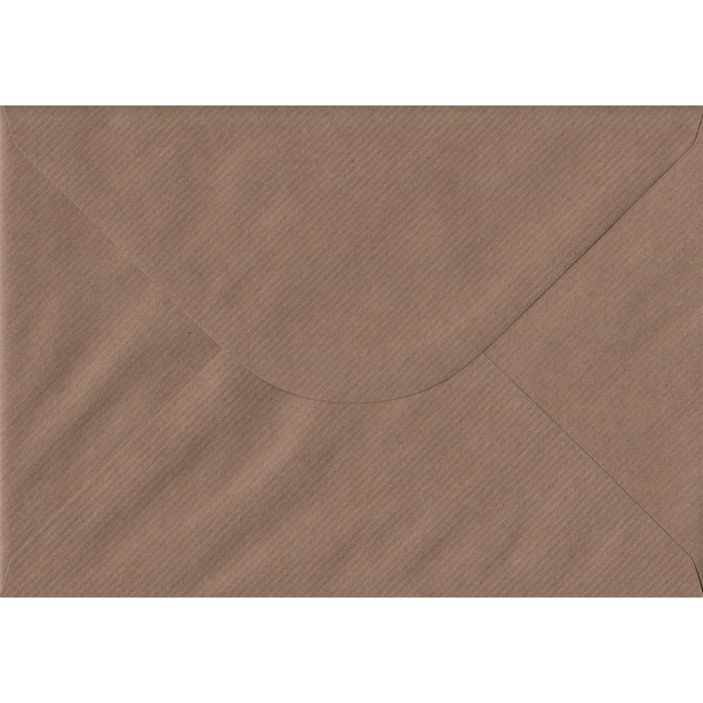Brown Ribbed Premium Gummed C5 162mm x 229mm Individual Coloured Envelope