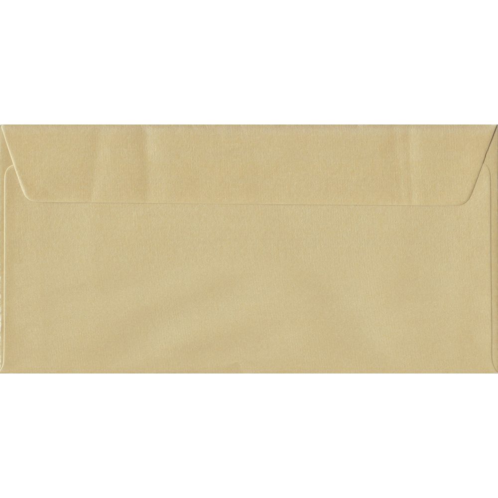 Champagne Pearlescent Peel And Seal DL 110mm x 220mm Individual Coloured Envelope