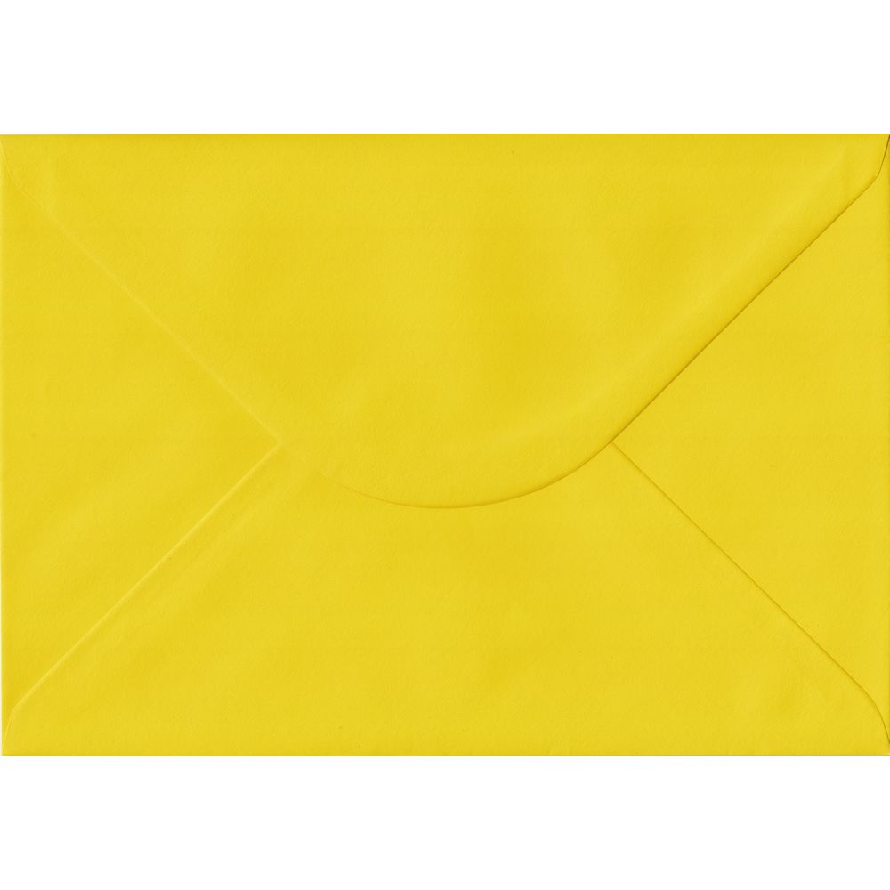 Daffodil Yellow Plain Gummed C5 162mm x 229mm Individual Coloured Envelope