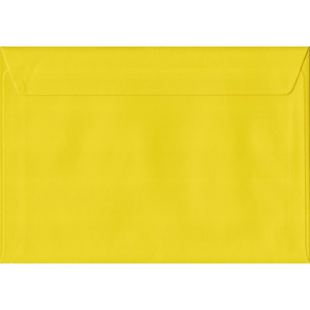 Daffodil Yellow Plain Peel And Seal C5 162mm x 229mm Individual Coloured Envelope