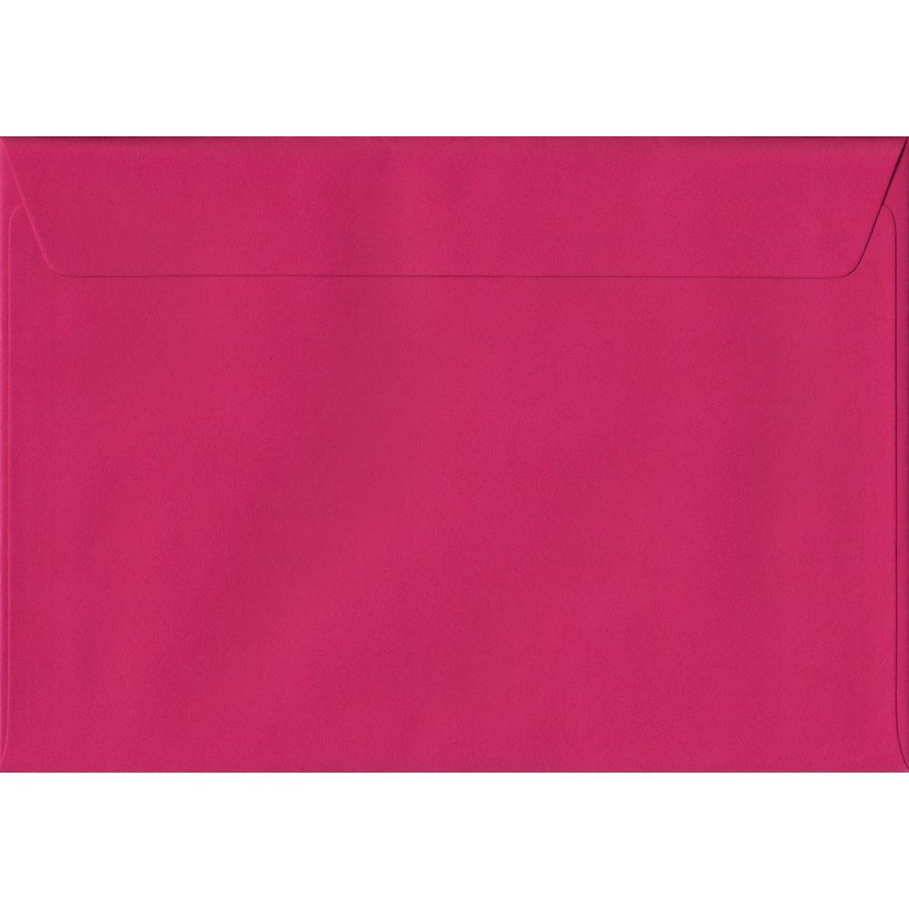 Fuchsia Pink Plain Peel And Seal C6 114mm x 162mm Individual Coloured Envelope