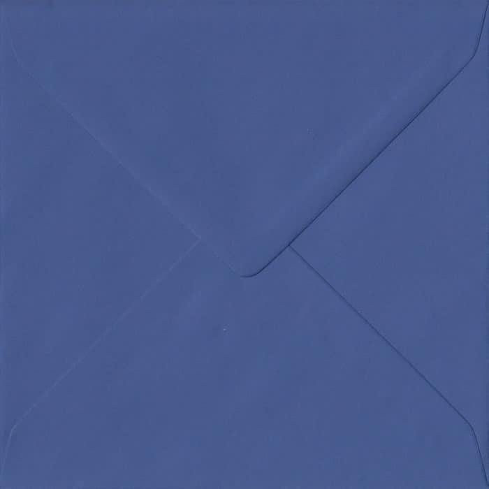 Iris Blue Plain Gummed S4 155mm x 155mm Individual Coloured Envelope