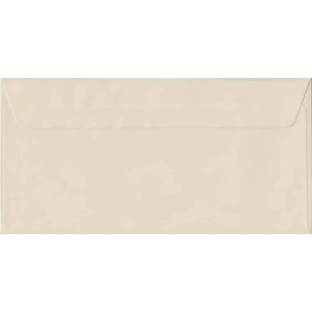 Ivory Pastel Peel And Seal DL 110mm x 220mm Individual Coloured Envelope