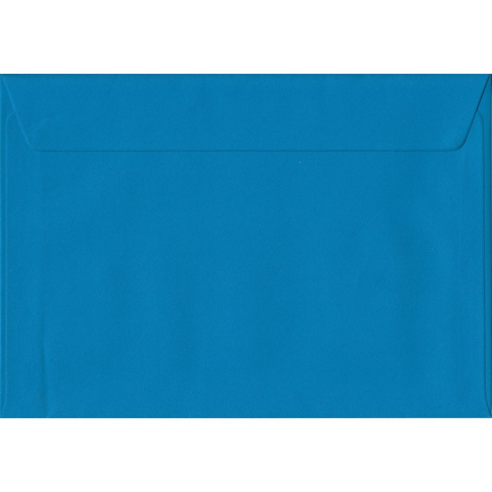 Kingfisher Blue Plain Peel And Seal C5 162mm x 229mm Individual Coloured Envelope