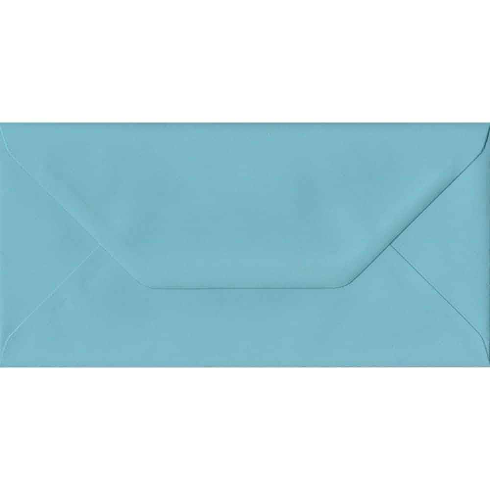 Blue Pastel Gummed DL 110mm x 220mm Individual Coloured Envelope