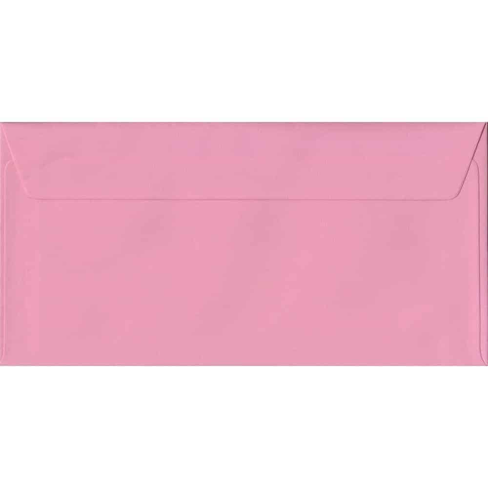 Pink Pastel Peel And Seal DL 110mm x 220mm Individual Coloured Envelope