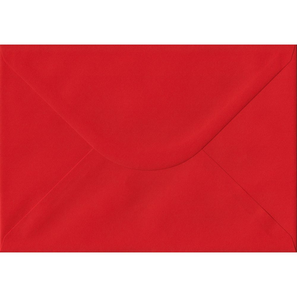 Poppy Red Plain Gummed C5 162mm x 229mm Individual Coloured Envelope