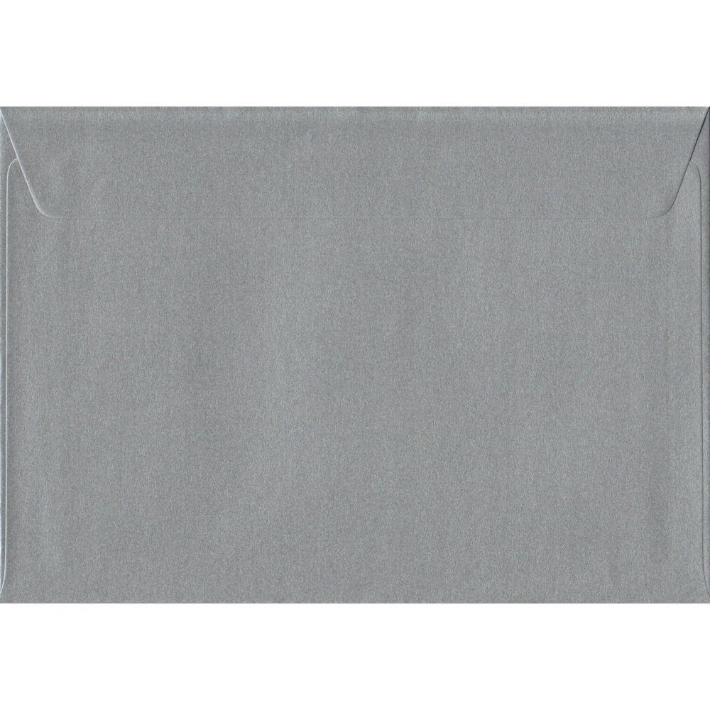 Silver Metallic Peel And Seal C5 162mm x 229mm Individual Coloured Envelope