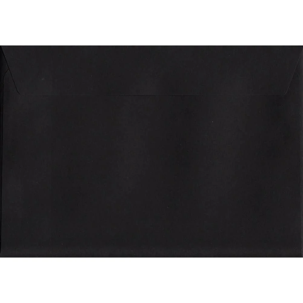 Black Peel/Seal C6 114mm x 162mm 120gsm Luxury Coloured Envelope