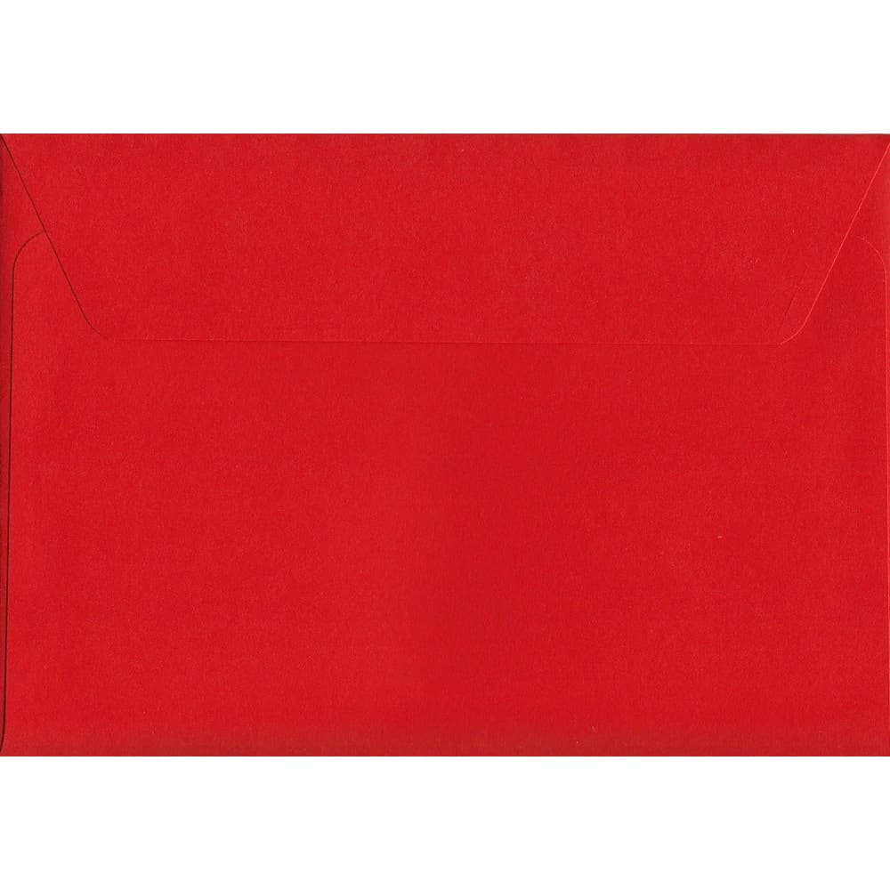 Pillar Box Red Peel/Seal C6 114mm x 162mm 120gsm Luxury Coloured Envelope
