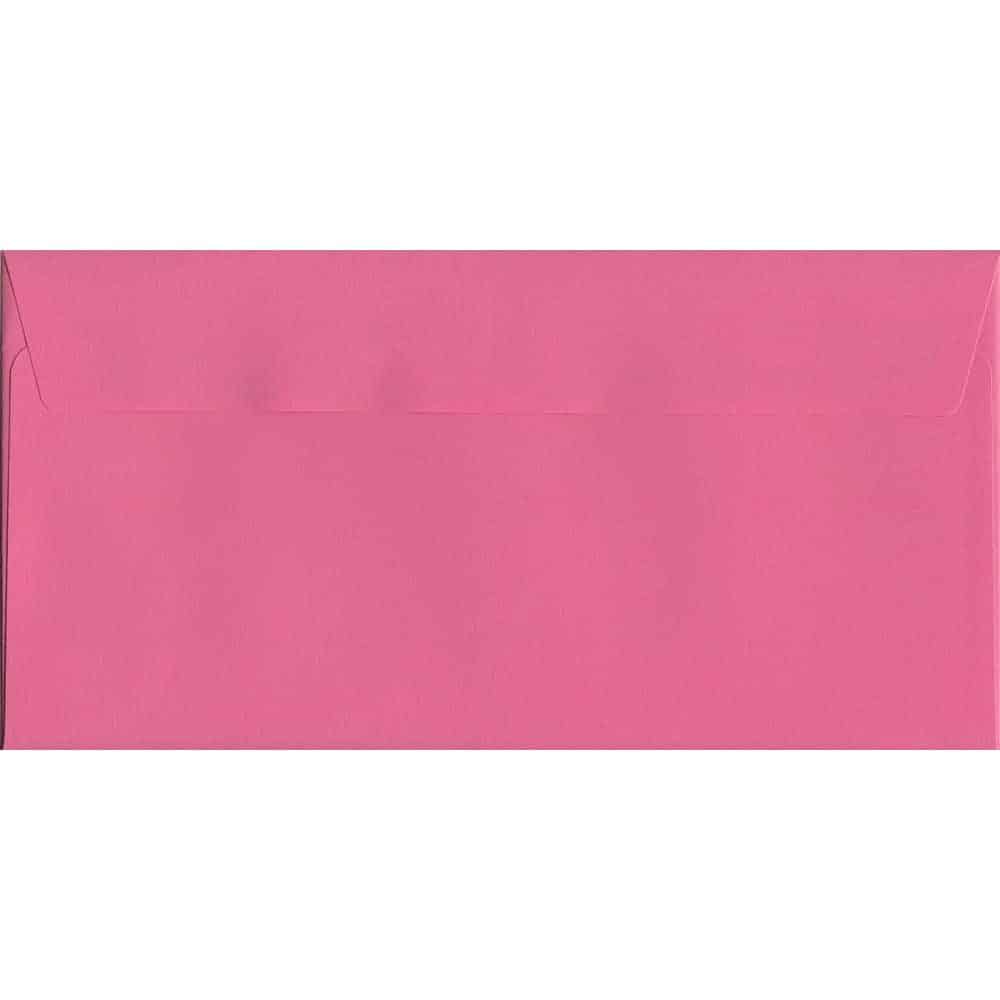 Cerise Pink Peel/Seal DL 114mm x 229mm 120gsm Luxury Coloured Envelope