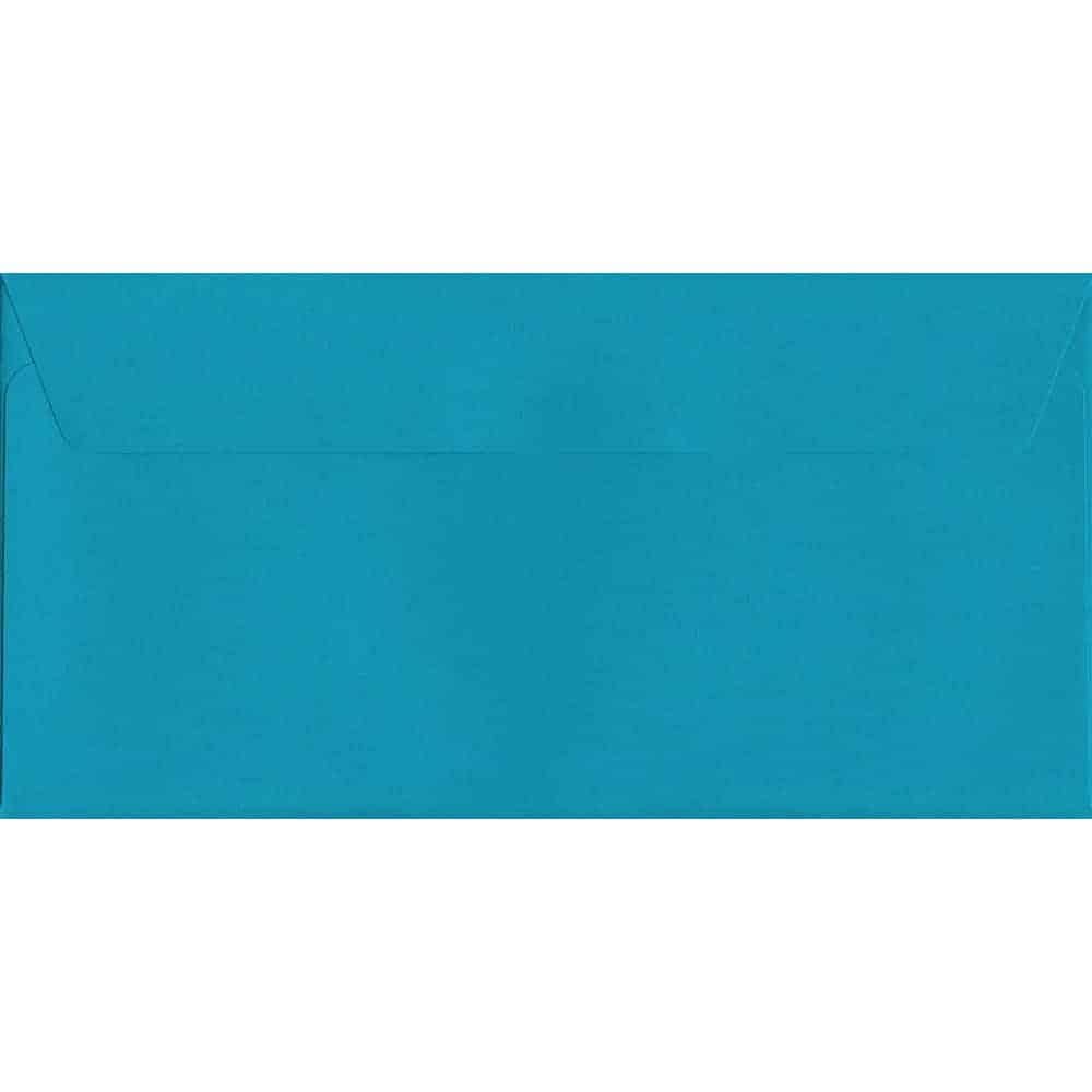 Caribbean Blue Peel/Seal DL 114mm x 229mm 120gsm Luxury Coloured Envelope