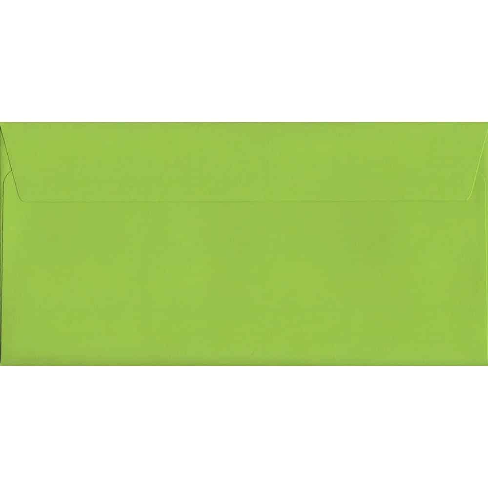 Lime Green Peel/Seal DL 114mm x 229mm 120gsm Luxury Coloured Envelope