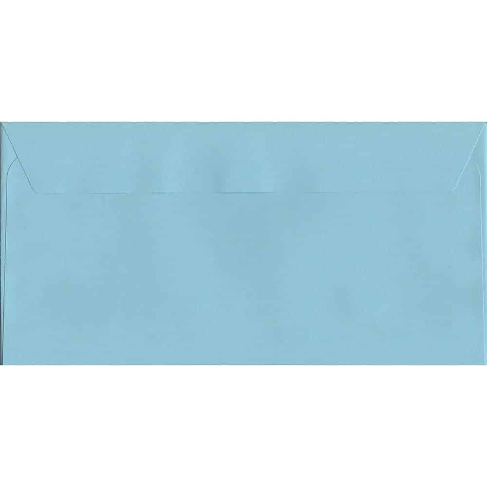 Cotton Blue Peel/Seal DL 114mm x 229mm 120gsm Luxury Coloured Envelope