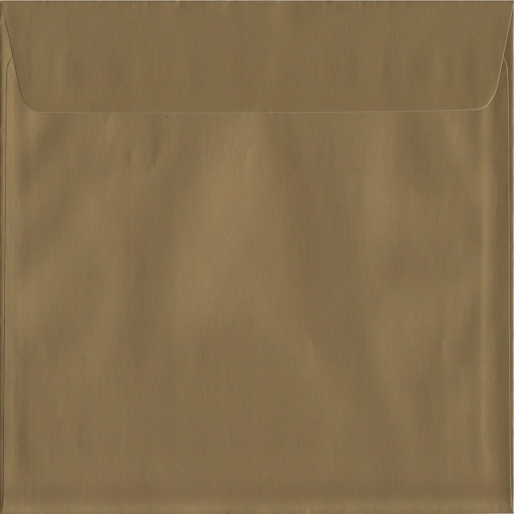 Metallic Gold Peel/Seal S3 160mm x 160mm 130gsm Luxury Coloured Envelope