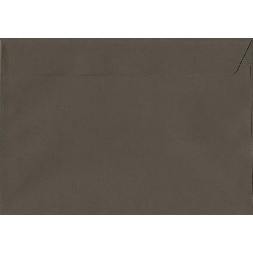 100 A5 Grey Envelopes. Graphite Grey. 162mm x 229mm. 120gsm paper. Peel/Seal Flap.