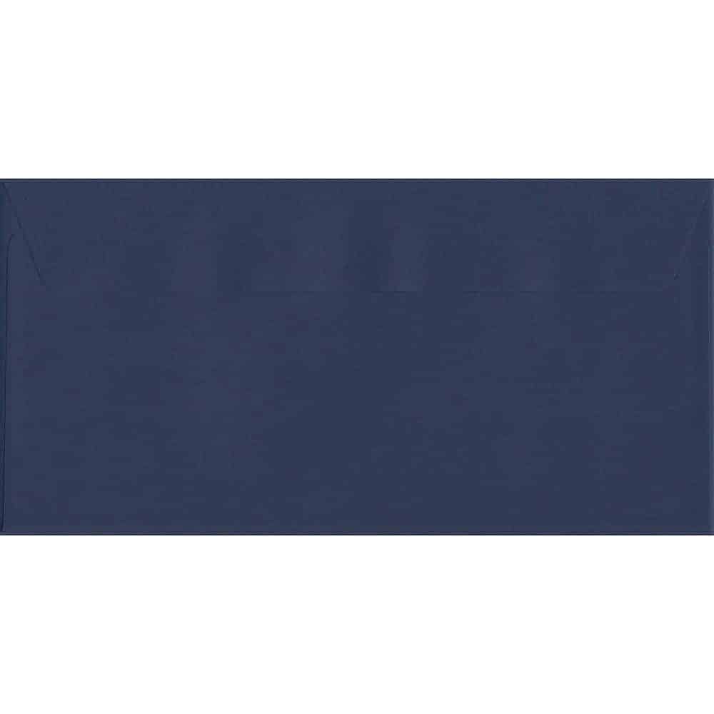 100 DL Blue Envelopes. Oxford Blue. 110mm x 220mm. 120gsm paper. Peel/Seal Flap.