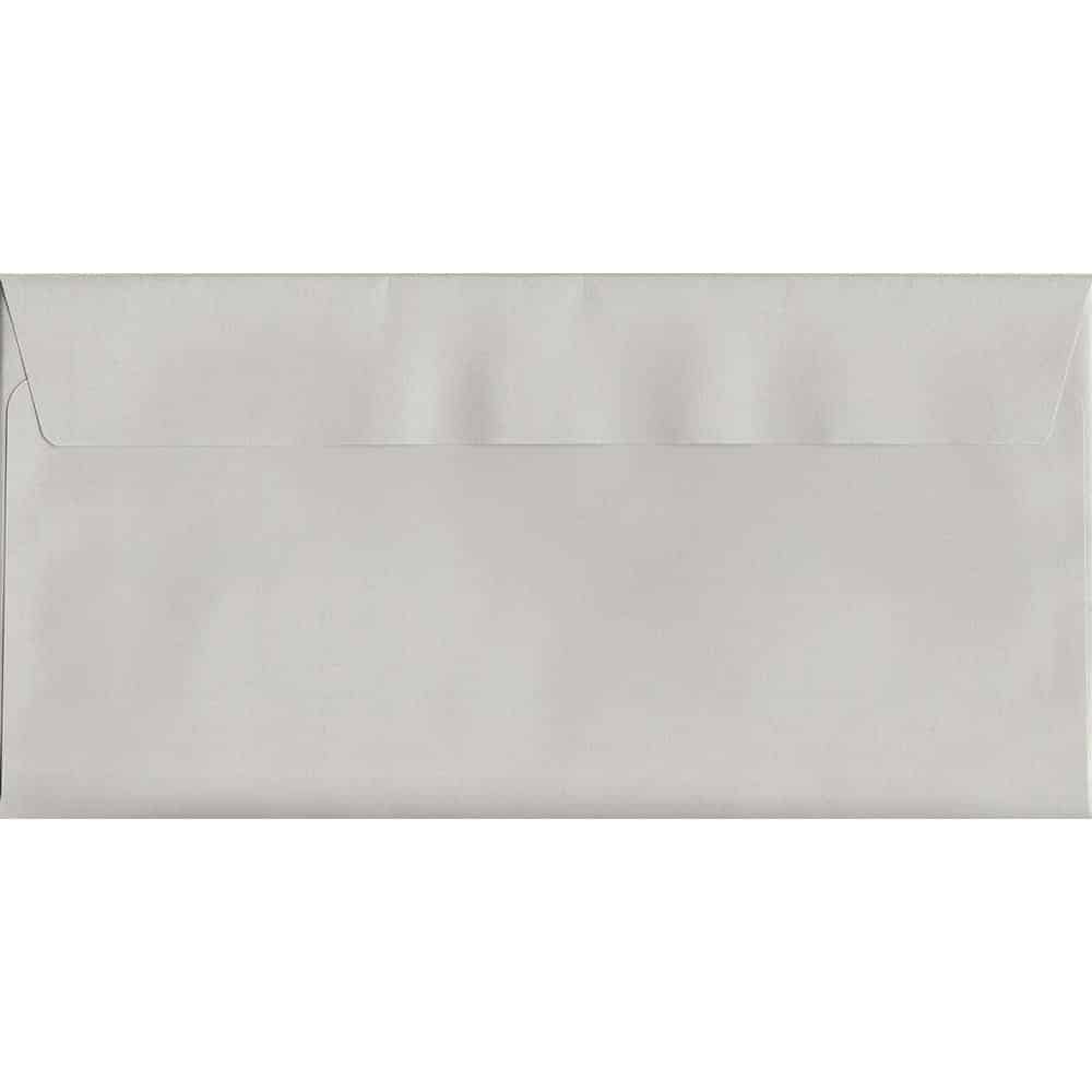 100 DL Grey Envelopes. French Grey. 114mm x 229mm. 120gsm paper. Peel/Seal Flap.