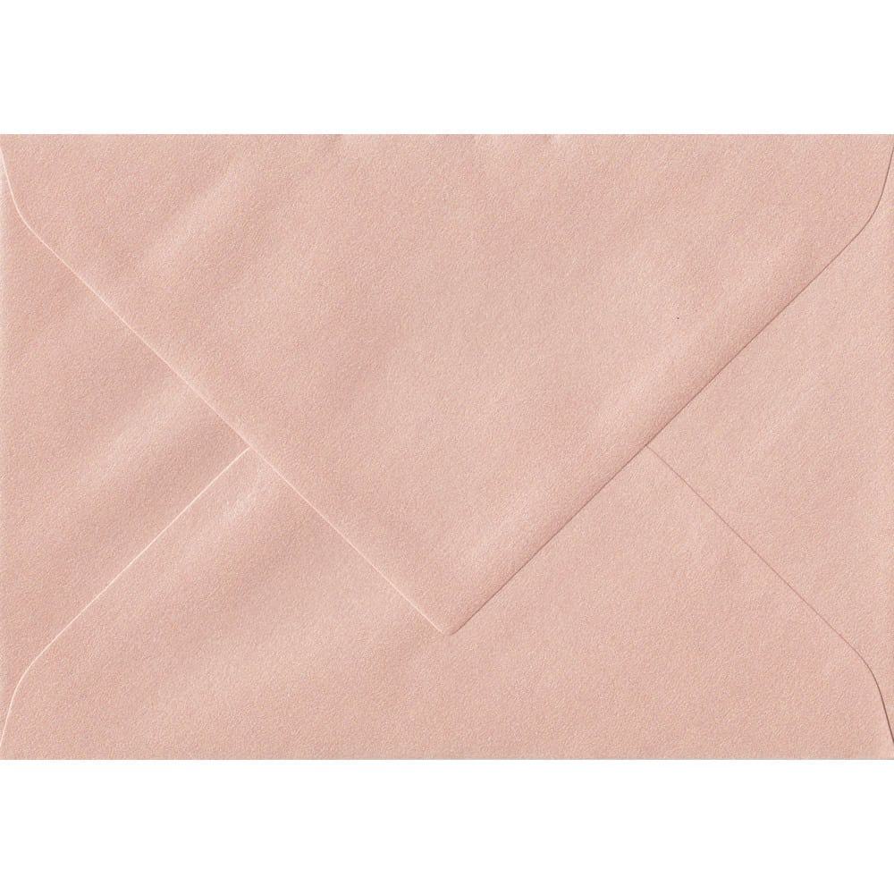 135mm x 191mm Peach Pearlescent Envelope. 5x7 Paper Size. Gummed Flap. 120gsm Paper.