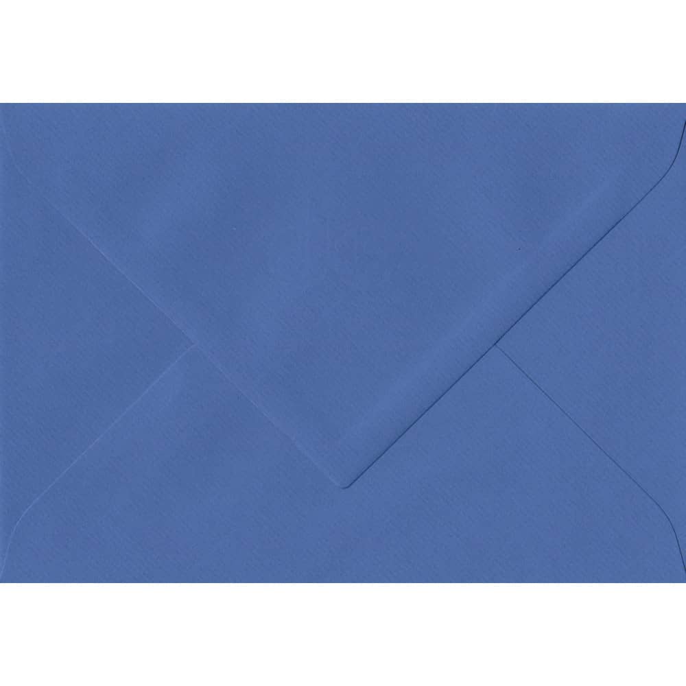 135mm x 191mm Royal Blue Laid Envelope. 5x7 Paper Size. Gummed Flap. 100gsm Paper.