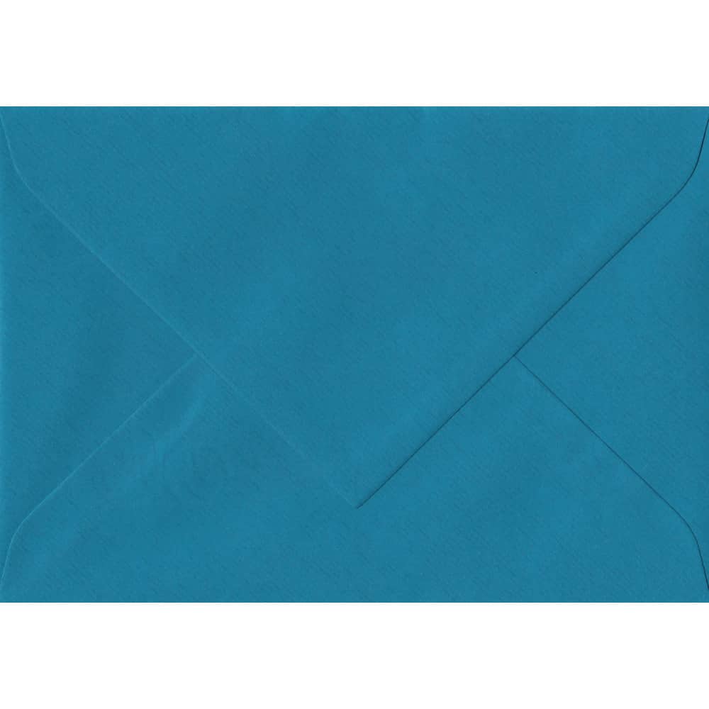 135mm x 191mm Petrol Blue Laid Envelope. 5x7 Paper Size. Gummed Flap. 100gsm Paper.