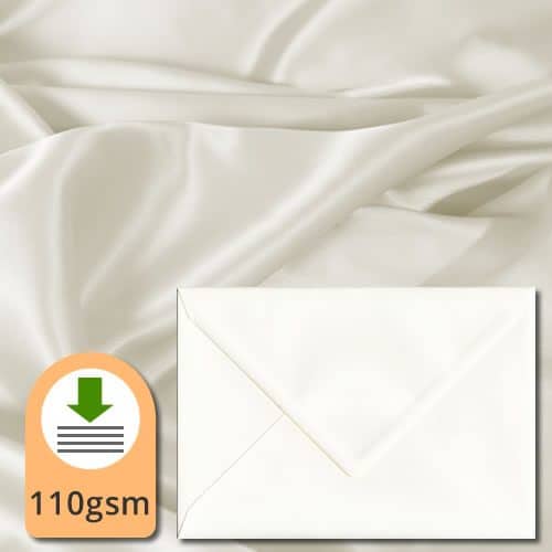 Ivory Silk Textured Envelopes