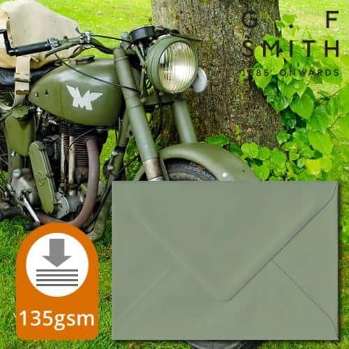 Vintage Green Luxury Envelopes