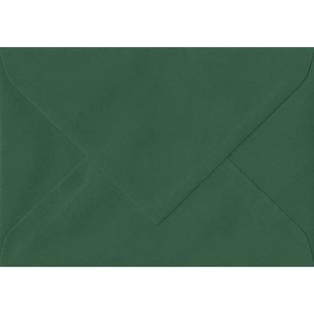 135mm x 191mm Racing Green Laid Envelope. 5x7 Paper Size. Gummed Flap. 100gsm Paper.