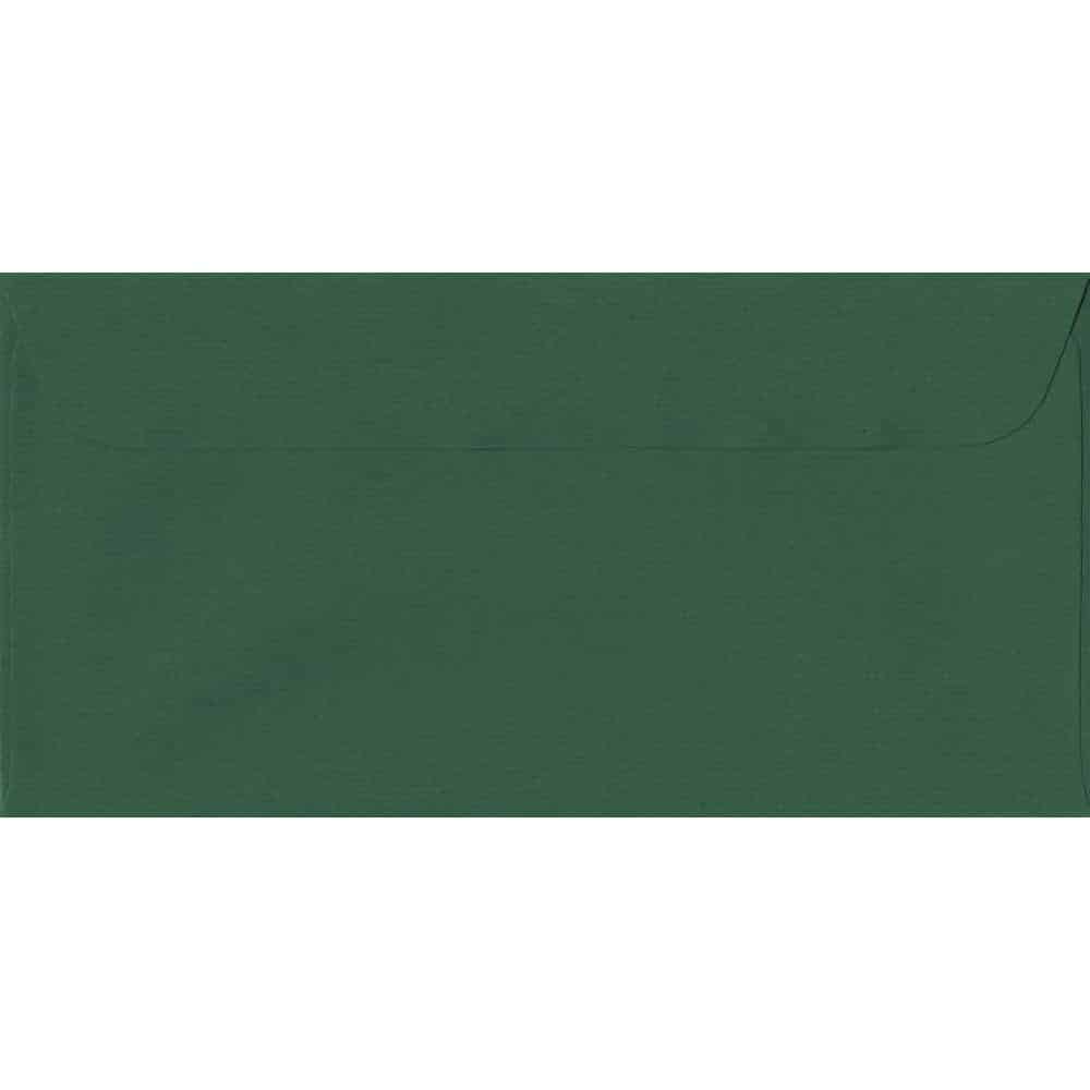 114mm x 224mm Racing Green Laid Envelope. DL Paper Size. Peel/Seal Flap. 100gsm Paper.