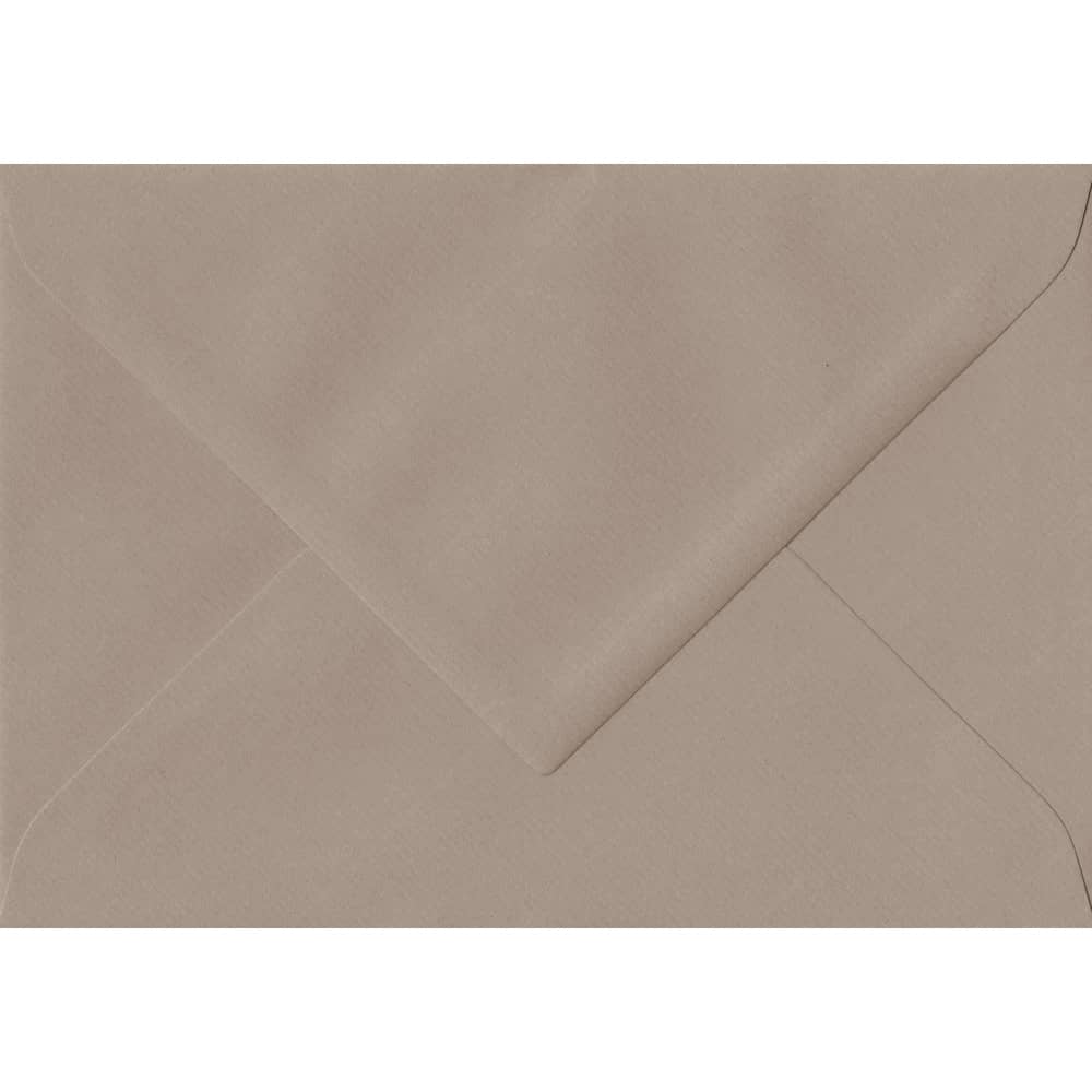 135mm x 191mm Taupe Laid Envelope. 5x7 Paper Size. Gummed Flap. 100gsm Paper.