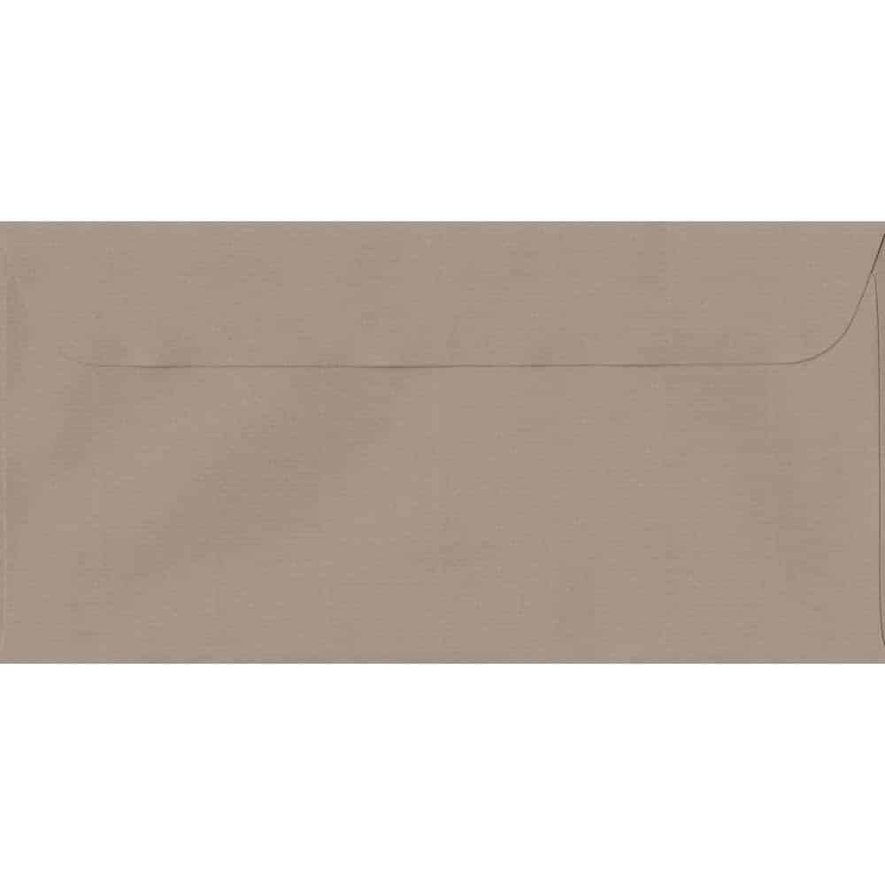 114mm x 224mm Taupe Laid Envelope. DL Paper Size. Peel/Seal Flap. 100gsm Paper.