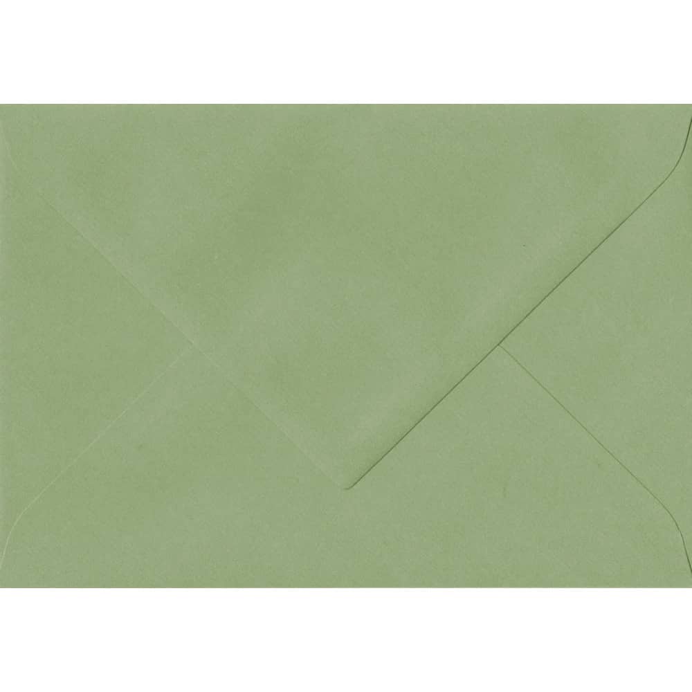 135mm x 191mm Wedgwood Green Laid Envelope. 5x7 Paper Size. Gummed Flap. 100gsm Paper.