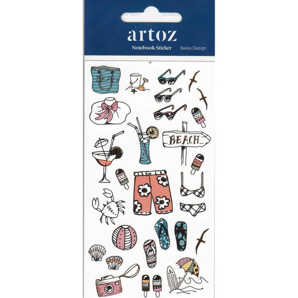 Summer Holiday Self Adhesive Stickers By Artoz