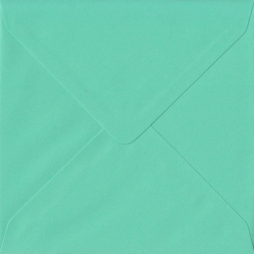 155mm x 155mm Warbler Green Top Quality Envelope. Square Envelopes Size. Gummed Flap. 100gsm Paper.