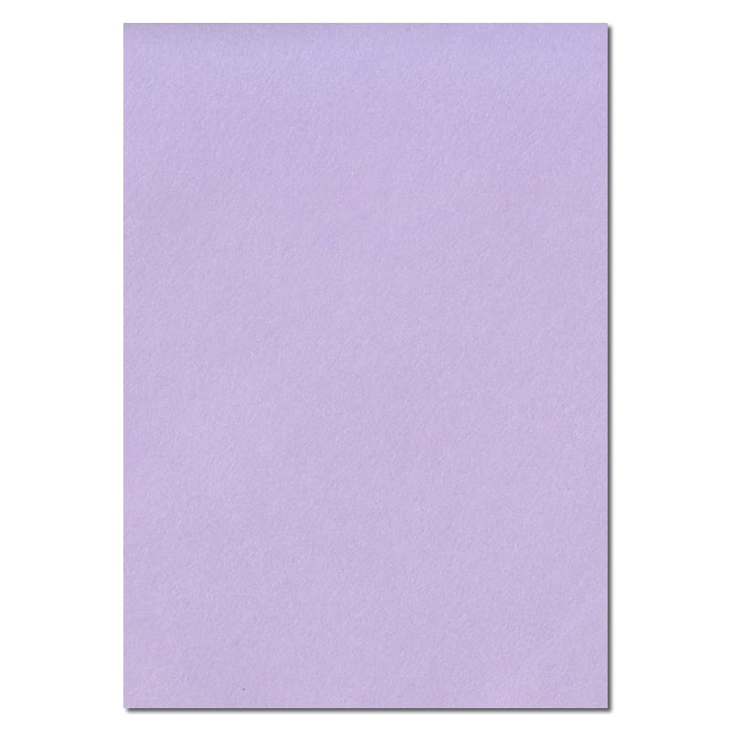 297mm x 210mm Amethyst Lavender Solid Paper. A4 Sheet Size. 100gsm Lilac Paper.
