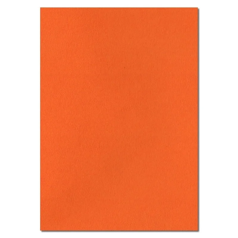297mm x 210mm Orange Solid Paper. A4 Sheet Size. 100gsm Orange Paper.
