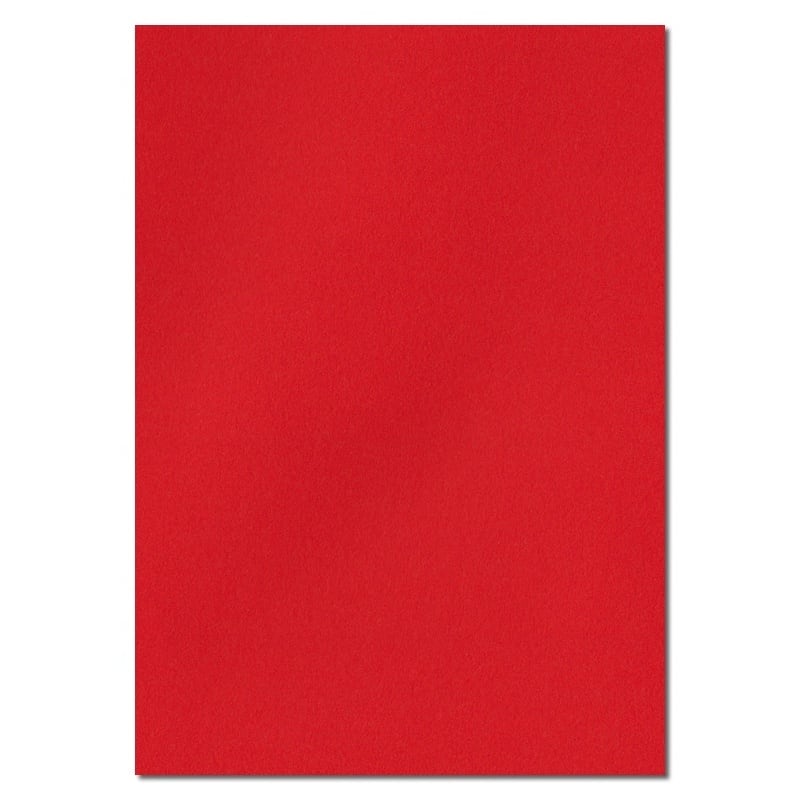 297mm x 210mm Poppy Red Solid Paper. A4 Sheet Size. 100gsm Red Paper.