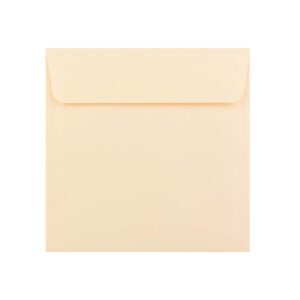 500 Magnolia Square Envelopes Trade Box. Peel/Seal Wallet Flap. Cream 120gsm Smooth Finish. 155mm x 155mm.
